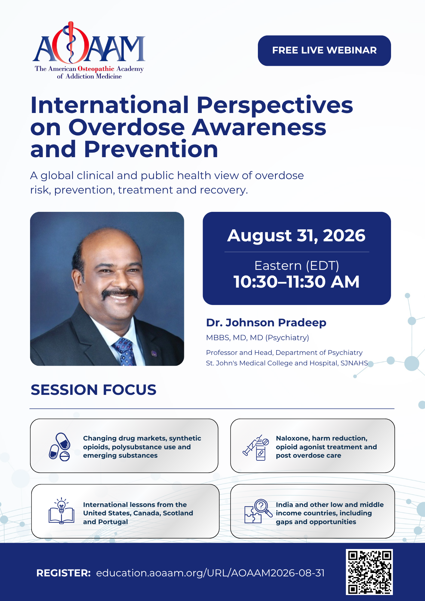 Free Live Webinar: International Perspectives on Overdose Awareness and Prevention